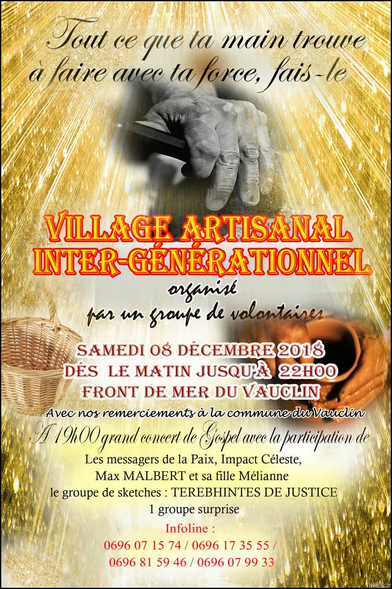  Village artisanal inter-générationnel – Samedi 8 Décembre 2018